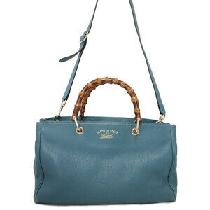 GUCCI Bamboo Shopper 2way Leather Tote Bag